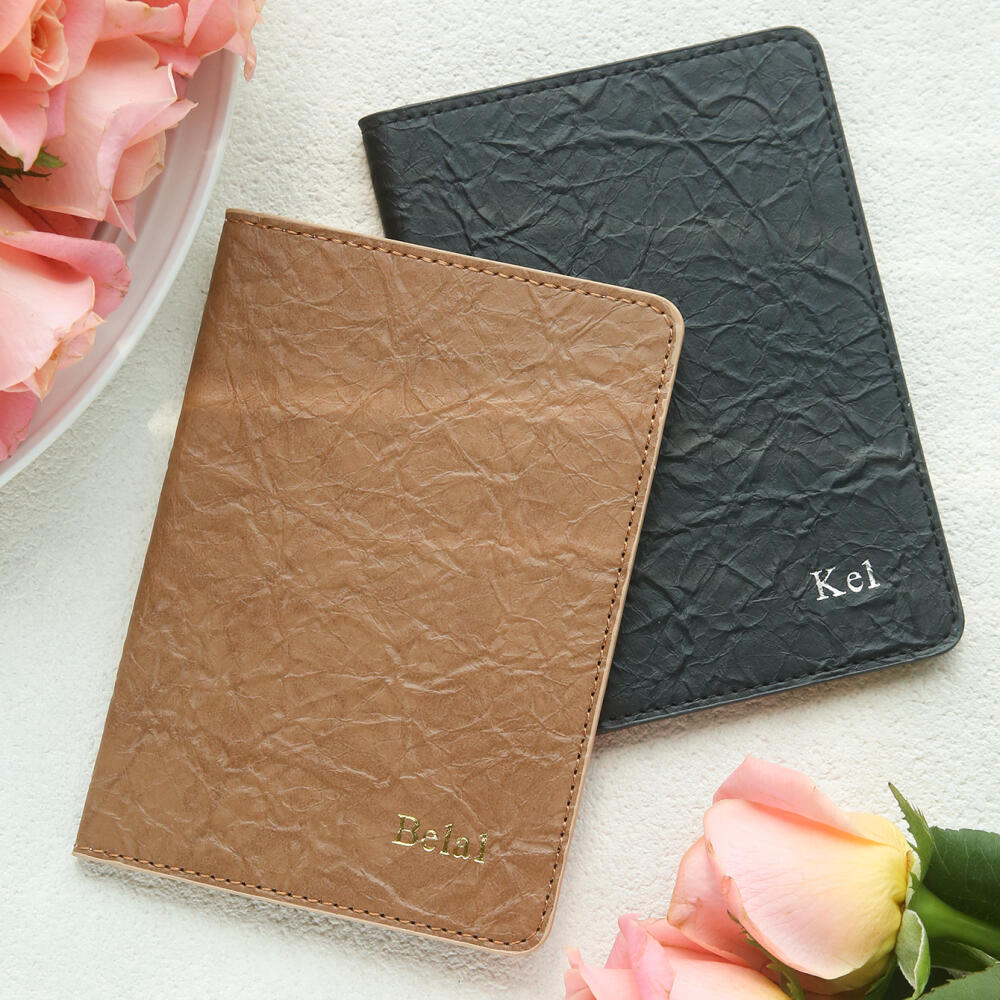 Travel Accessories Hong Kong - Custom Wrinkle Leather Passport Cover with