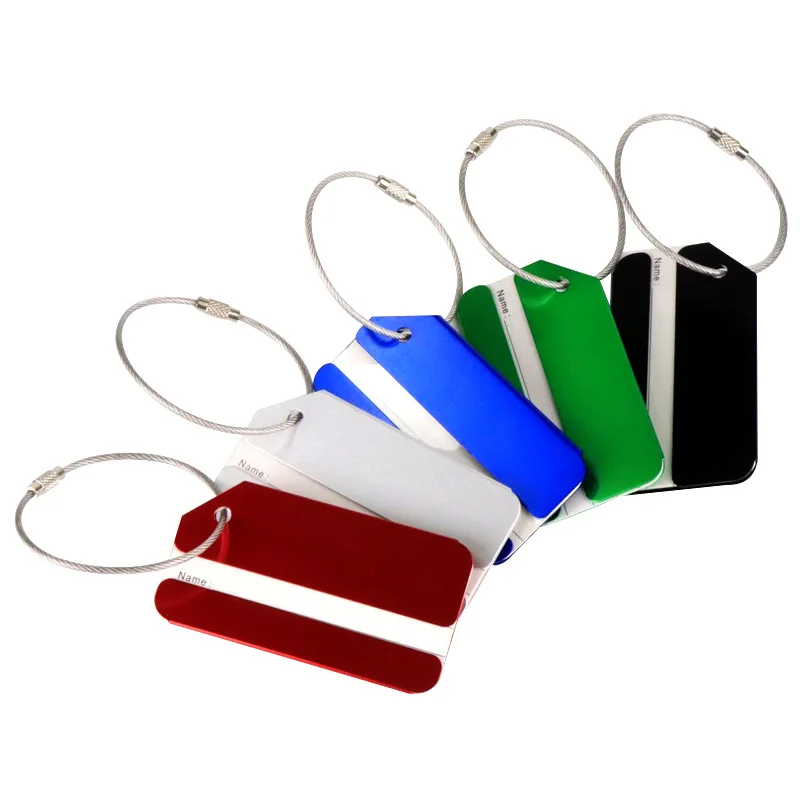 Travel Accessories In Train - 1pc Aluminum Alloy Luggage Tag for