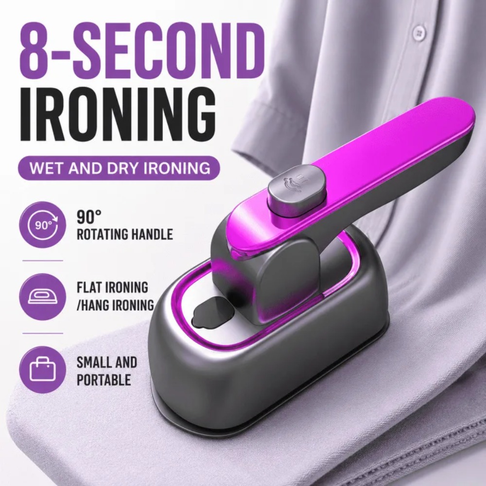 Mini Iron Travel - Handheld Steam Iron Portable Garment Steamer
