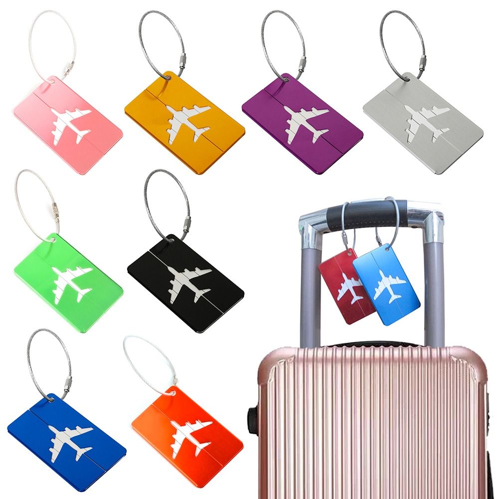Travel Accessories In Bulk - Aluminium Travel Luggage Tags Reusable Suitcase