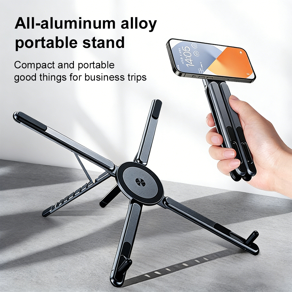 Phone Holder Airplane - 360° Rotating Magnetic Laptop Stand Adjustable