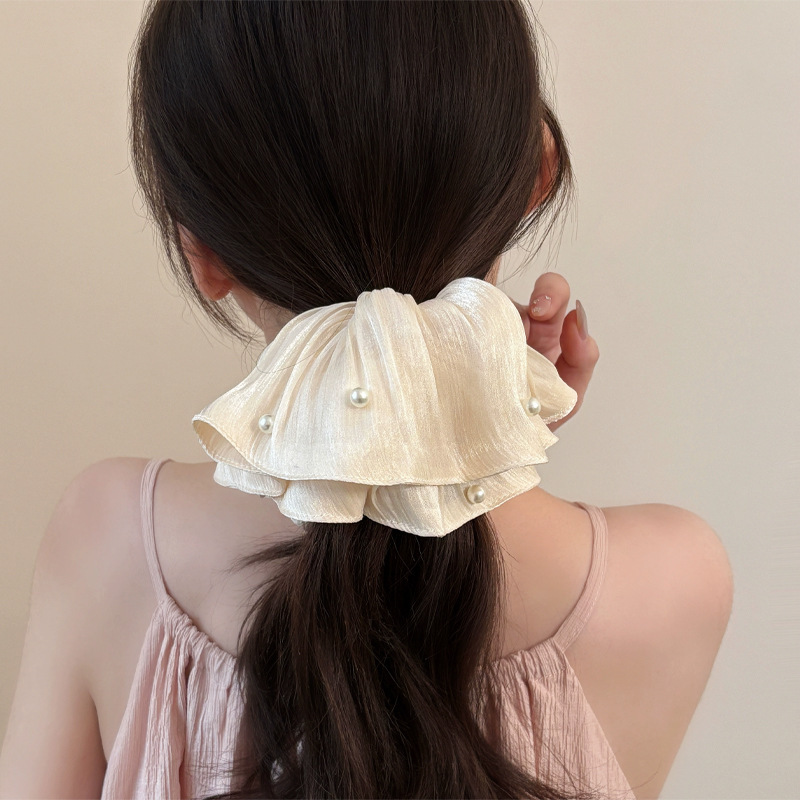 Pearl Mesh Headband with Pleat - Travel Accessories High End recension och pris