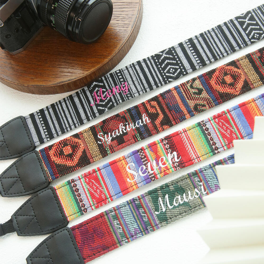 Custom Name Ethnic Woven Camer - Travel Accessories Hong Kong recension och pris