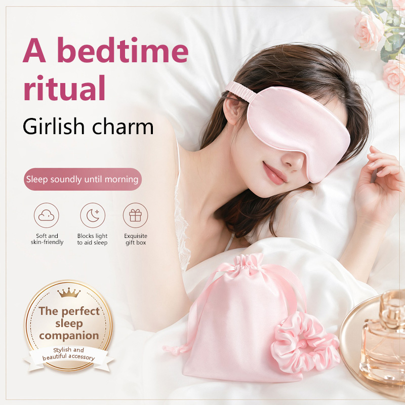 Silk Eye Mask 3Pcs Set Light B - Travel Accessories recension och pris