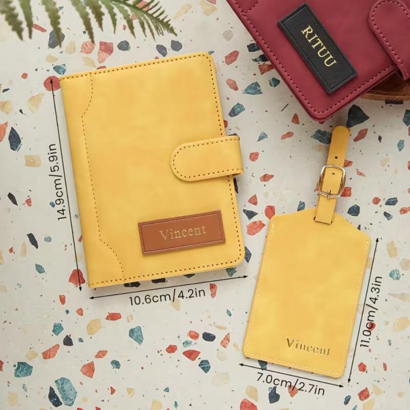 Personalized Custom Name Leath - Travel Accessories Hong Kong recension och pris