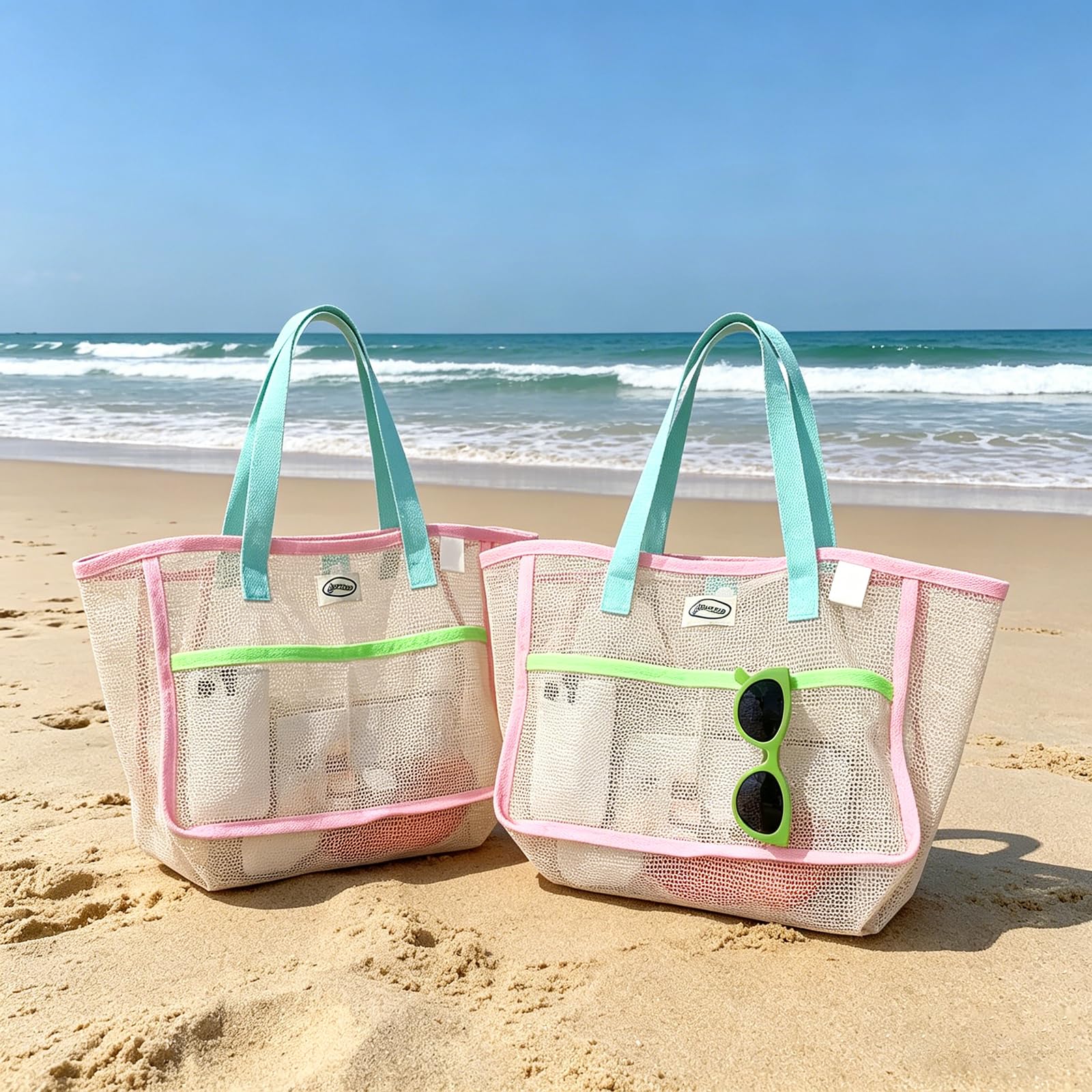 Beach Bags for Women Colorful  - Travel Accessories recension och pris