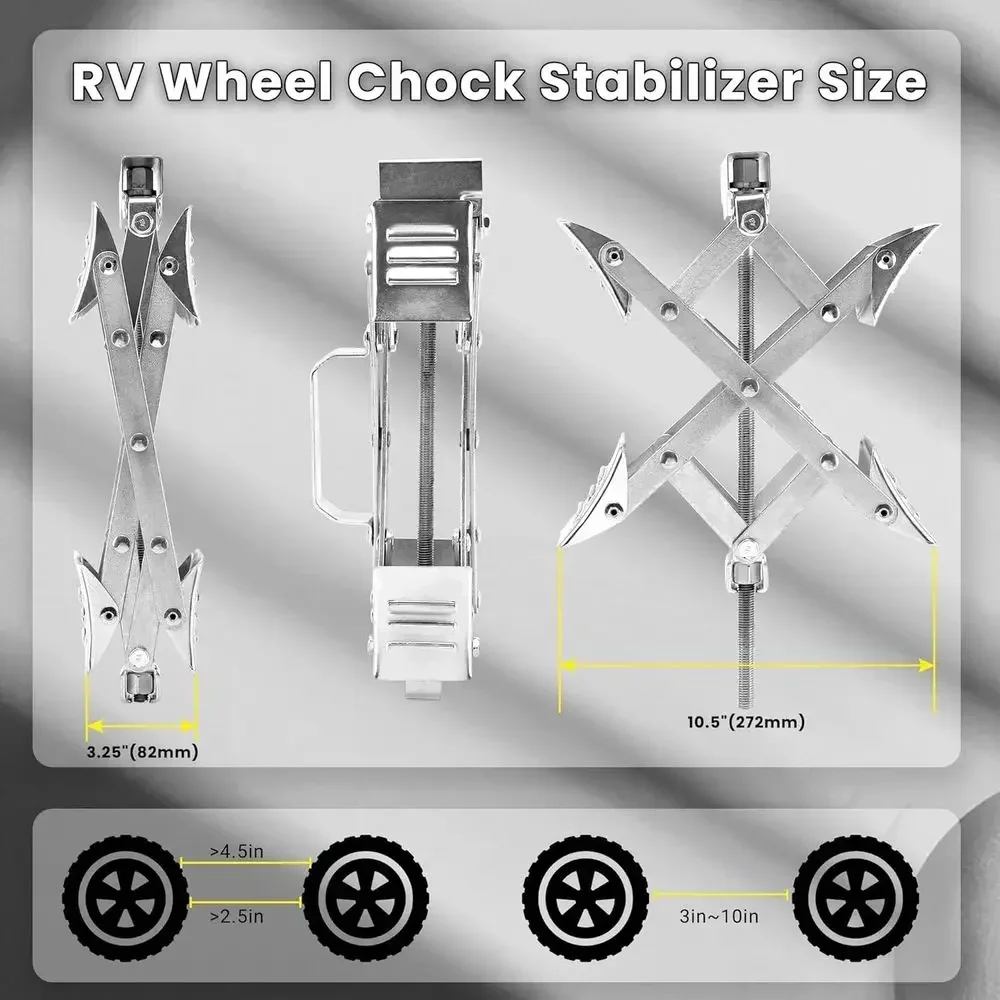 X-Shaped RV Wheel Chock Fit 3. - Travel Accessories recension och pris
