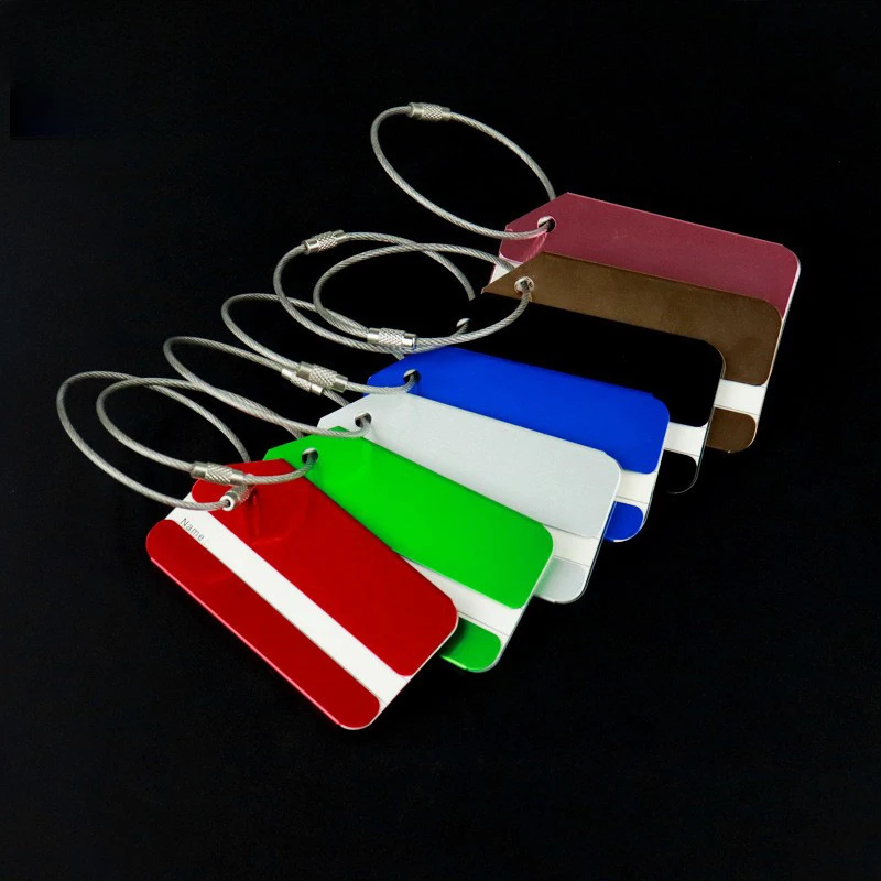 1pc Aluminum Alloy Luggage Tag - Travel Accessories In Train recension och pris