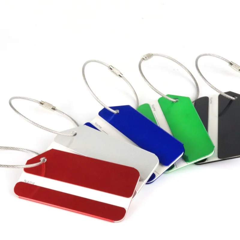 1pc Aluminum Alloy Luggage Tag - Travel Accessories In Train recension och pris
