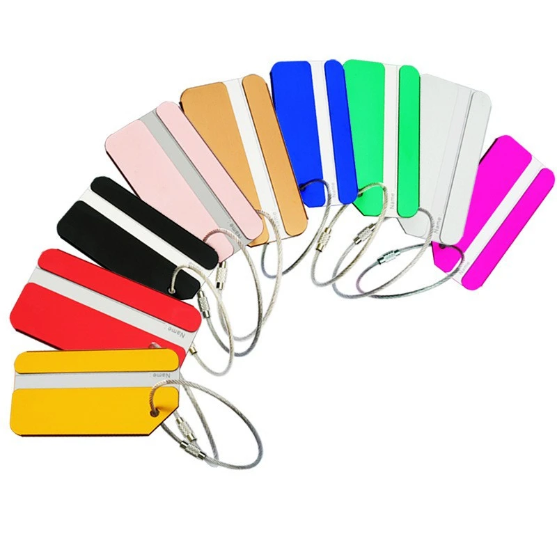 1pc Aluminum Alloy Luggage Tag - Travel Accessories In Train recension och pris