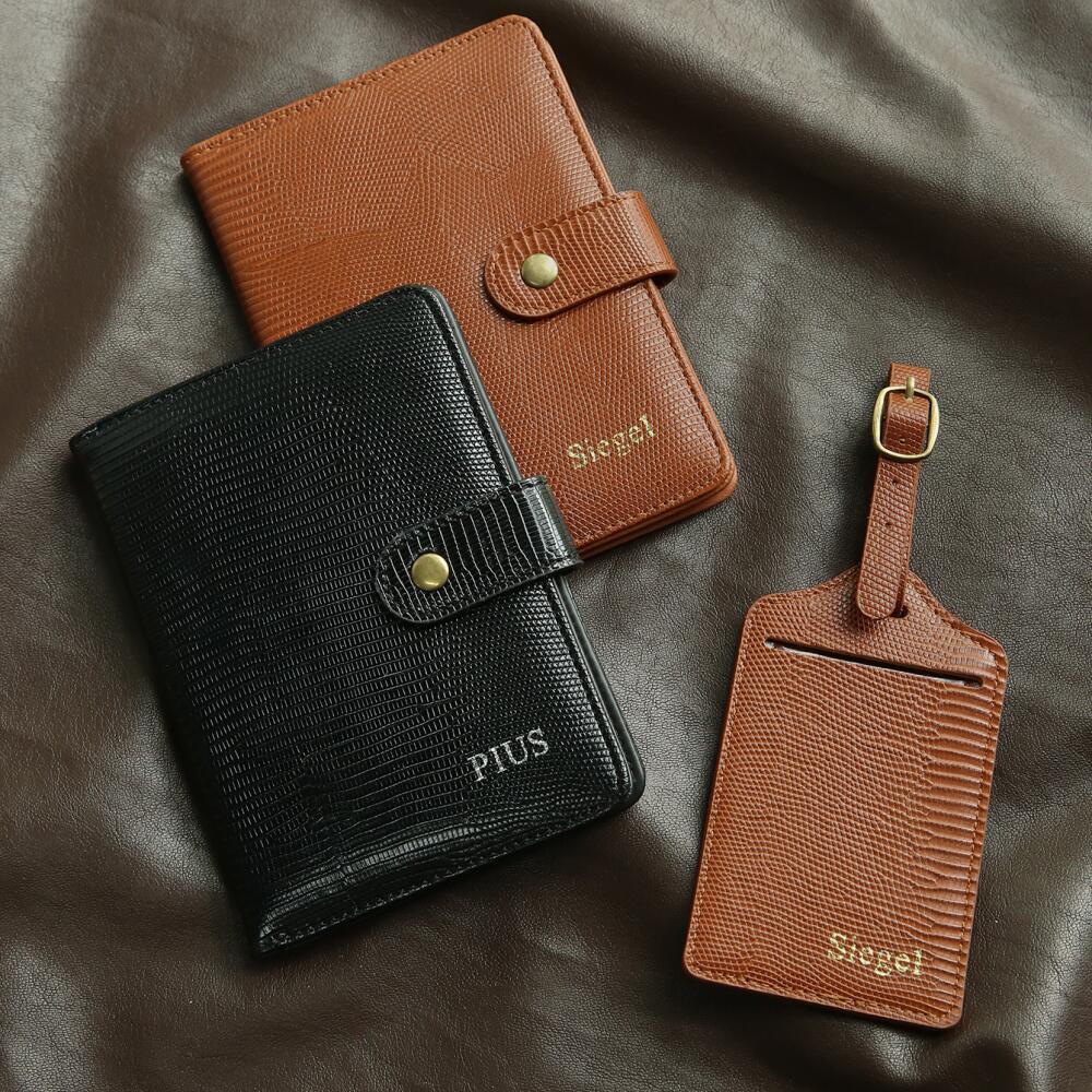 Custom Name Lizard Grain Pu Le - Travel Accessories Hong Kong recension och pris