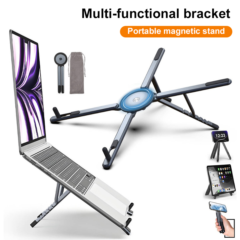 360° Rotating Magnetic Laptop  - Phone Holder Airplane recension och pris