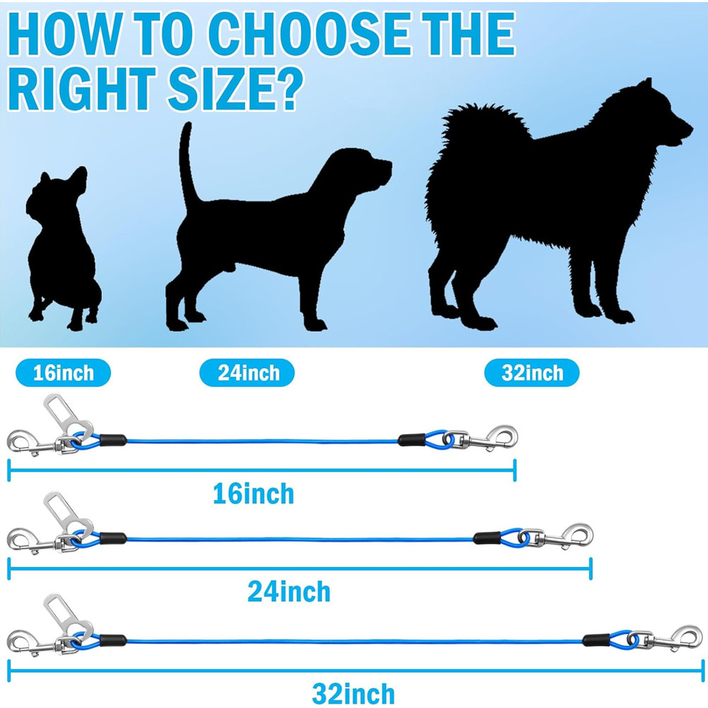 1Pc Chew-Proof Dog Car Harness - Mini Iron Travel recension och pris